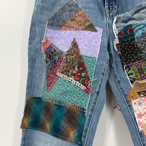 Patchwork Blue Jeans - Picture 6 of 16